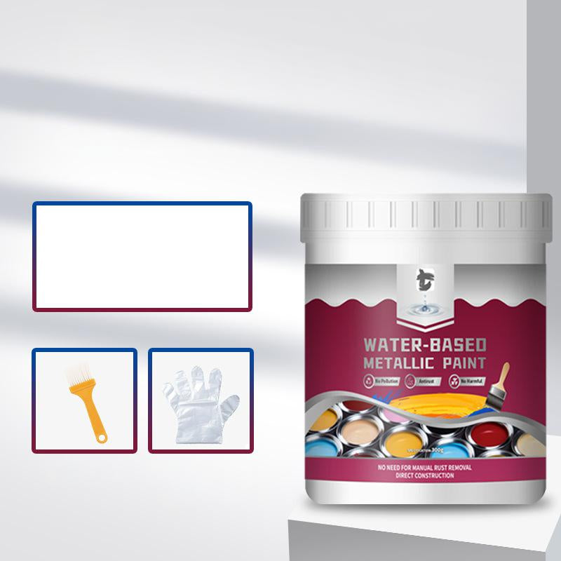Time-Limited Special⏰Rust Converter Metallic Paint – One coat stops rust, no sanding, no fumes. Dries to a sleek metal finish. Perfect for garden tools & gates.