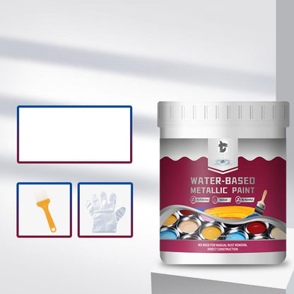Time-Limited Special⏰Rust Converter Metallic Paint – One coat stops rust, no sanding, no fumes. Dries to a sleek metal finish. Perfect for garden tools & gates.