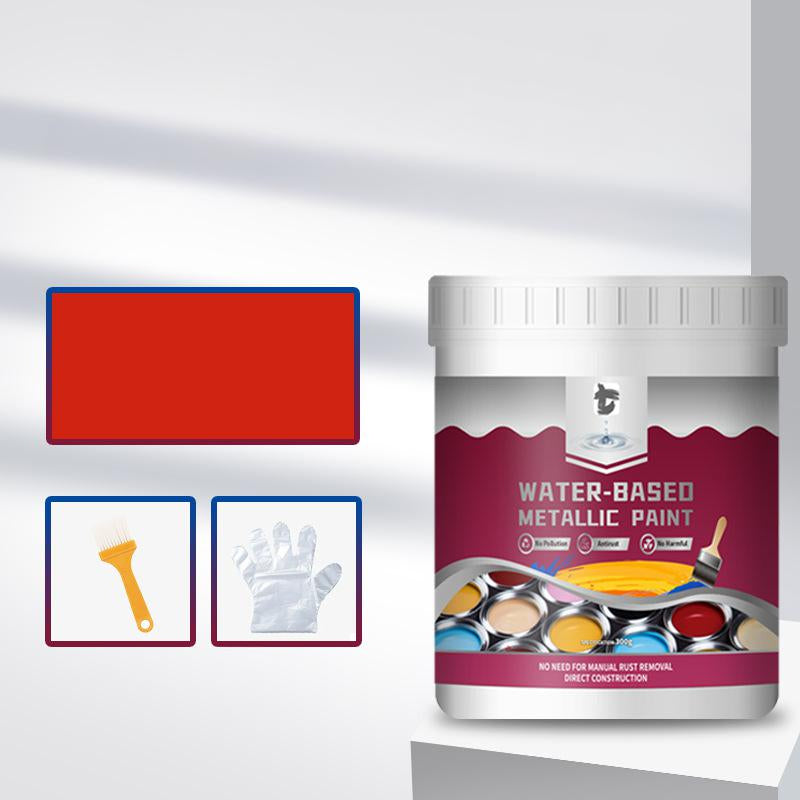 Time-Limited Special⏰Rust Converter Metallic Paint – One coat stops rust, no sanding, no fumes. Dries to a sleek metal finish. Perfect for garden tools & gates.