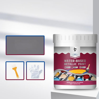 Time-Limited Special⏰Rust Converter Metallic Paint – One coat stops rust, no sanding, no fumes. Dries to a sleek metal finish. Perfect for garden tools & gates.